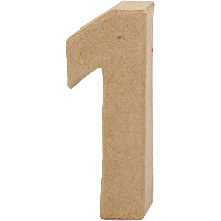 Figurine Creativ Company, 1, h : 10 cm, l : 3,5 cm, épaisseur 1,7 cm, 1 pièce