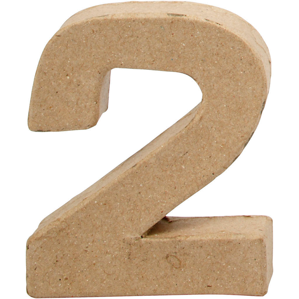 Figurine Creativ Company, 2, h : 10 cm, l : 8,3 cm, épaisseur 1,7 cm, 1 pièce