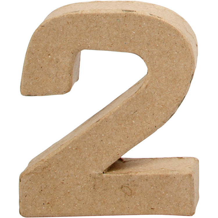 Figurine Creativ Company, 2, h : 10 cm, l : 8,3 cm, épaisseur 1,7 cm, 1 pièce