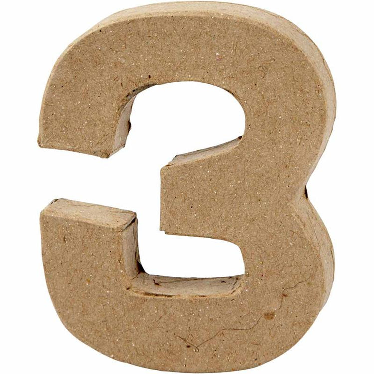 Numéro d'entreprise Creativ, 3, h : 10 cm, l : 8 cm, épaisseur 1,7 cm, 1 pièce