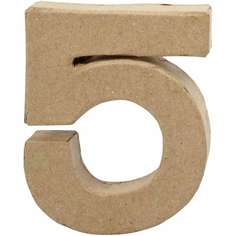 Numéro d'entreprise Creativ, 5, h : 10 cm, l : 8,5 cm, épaisseur 1,7 cm, 1 pièce