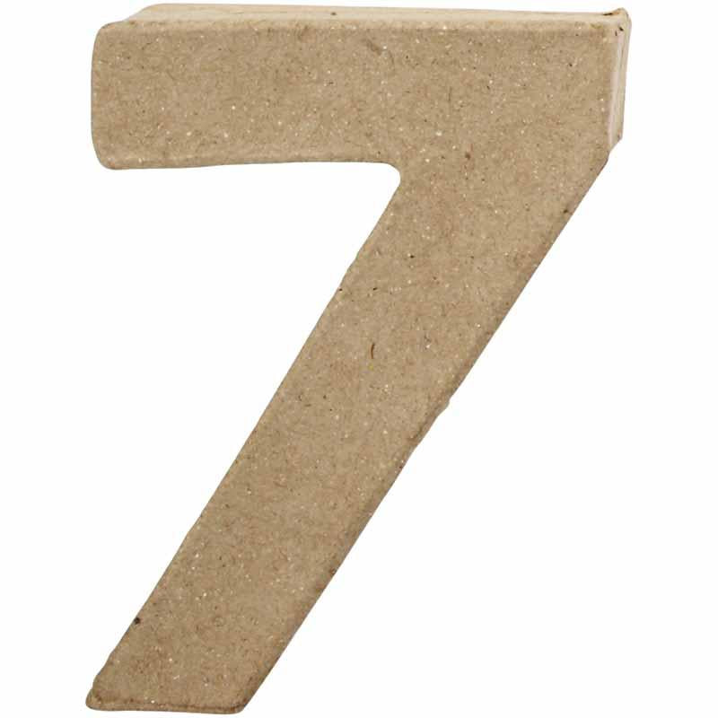 Numéro d'entreprise Creativ, 7, h : 10 cm, l : 7,4 cm, épaisseur 1,7 cm, 1 pièce