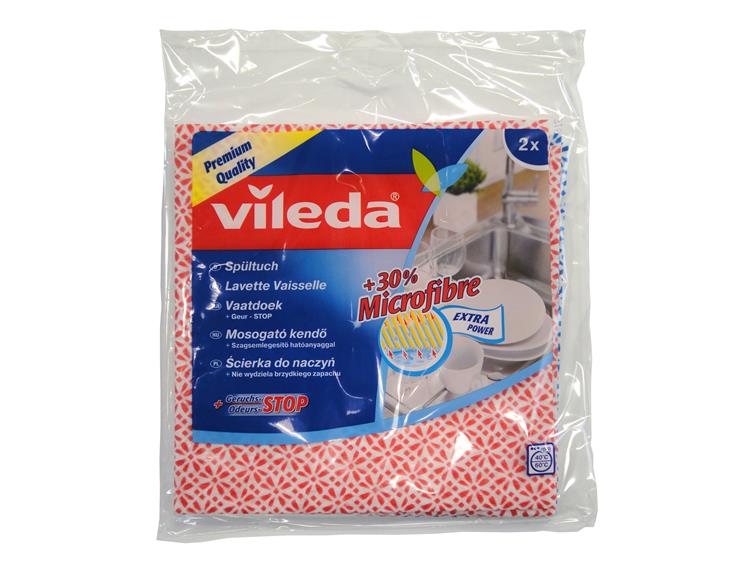 Vileda 1001767 - torchon 2 pcs + 30% microfibre | 12 pièces