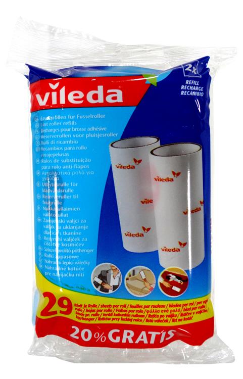 VILEDA VILEDA Remplacement Brosse adhésive 2x29 Fiches