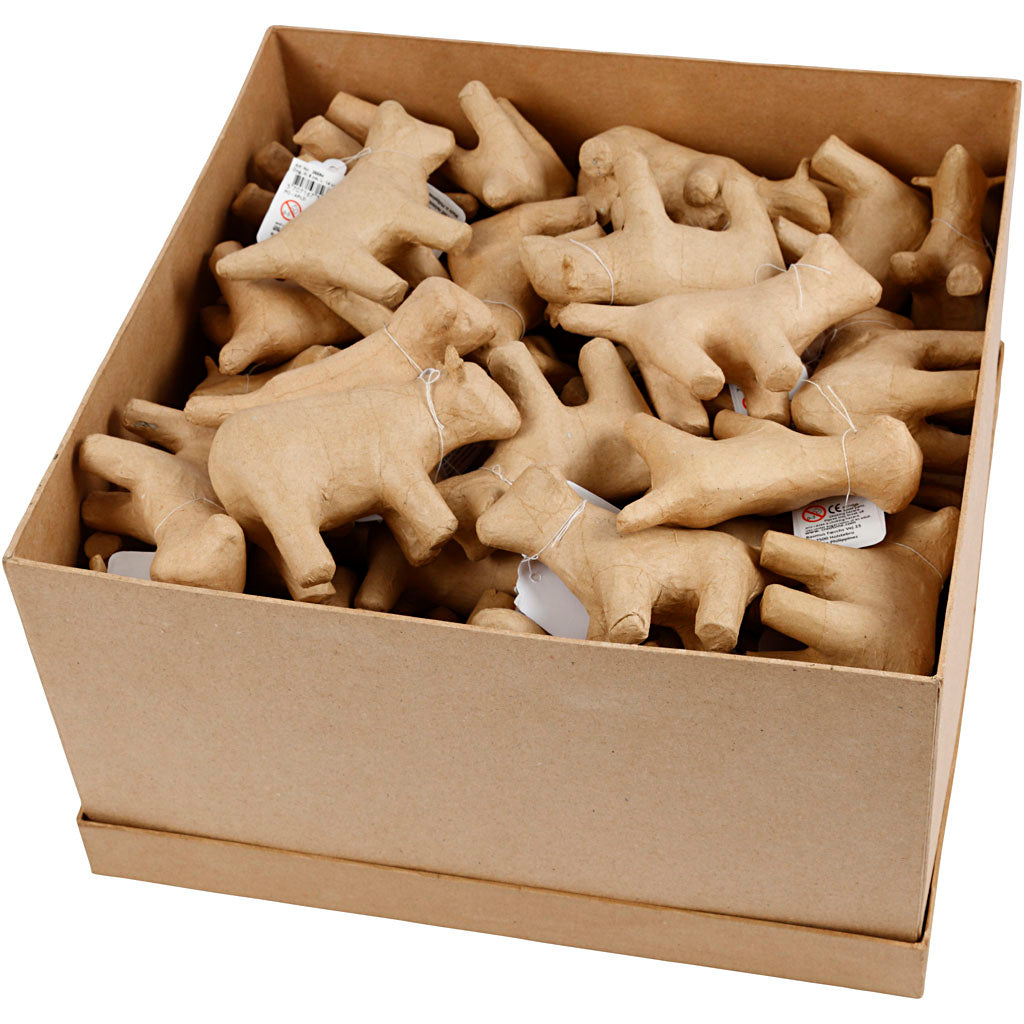 Animaux de la ferme Creativ company, h: 8-12 cm, 60 pièces 1 boîte