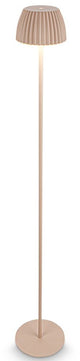 B.k.licht briloner champ - lampadaire rechargeable - lampe sur pied sans fil - dimmable - réglable en hauteur - pour intérieur et extérieur - beige - ø19 x 124 cm