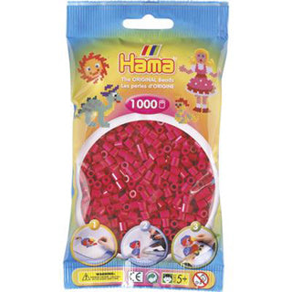 HAMA Iron Perles rose foncé 1000 pièces