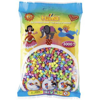 HAMA String Bead Mix Pastel (201-50), 3000e.