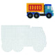 HAMA String Beads String Beads Ground Plate Truck