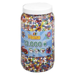 Perles de fer HAMA dans la norme de mélange de pot (00), 13 000e.