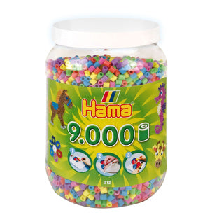 HAMA Iron Beads Ton avec 9000 pièces pastel