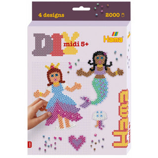 Hama Iron Beads Princesses and Mermaids 3D Set 2000 PAPS