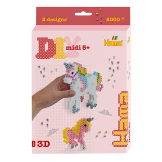 Hama Iron Beads 3D Eenhoorn Set 2000 PAPS