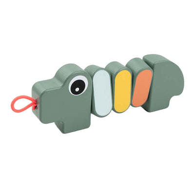 Fait par le cerf en bois tournant jouer Croco Green