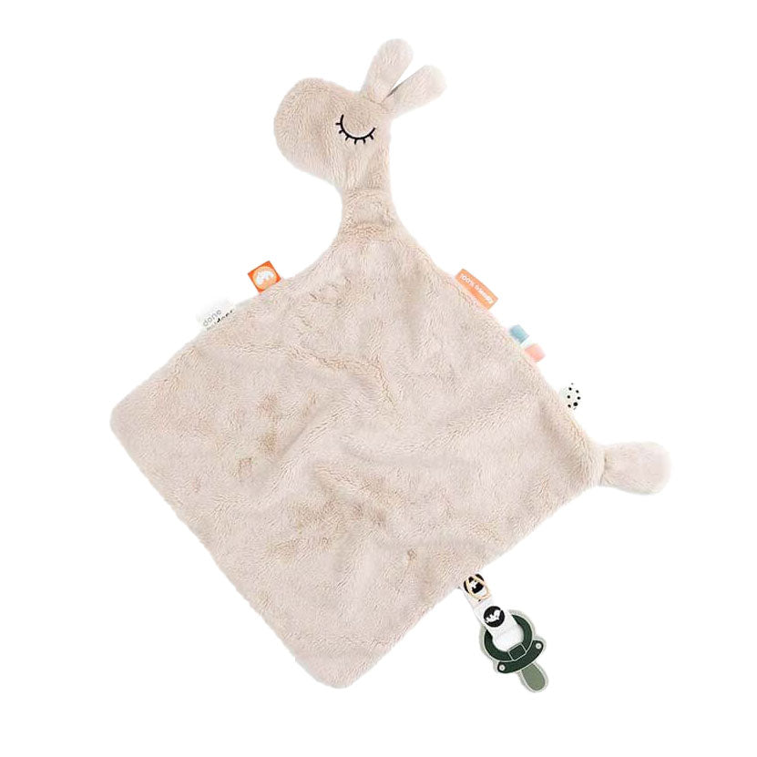 Fait par le tissu de tétiage de cerf lamee beige