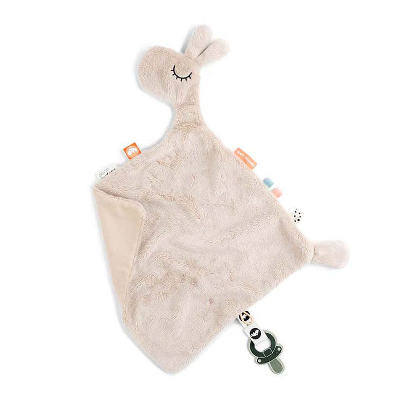 Fait par le tissu de tétiage de cerf lamee beige