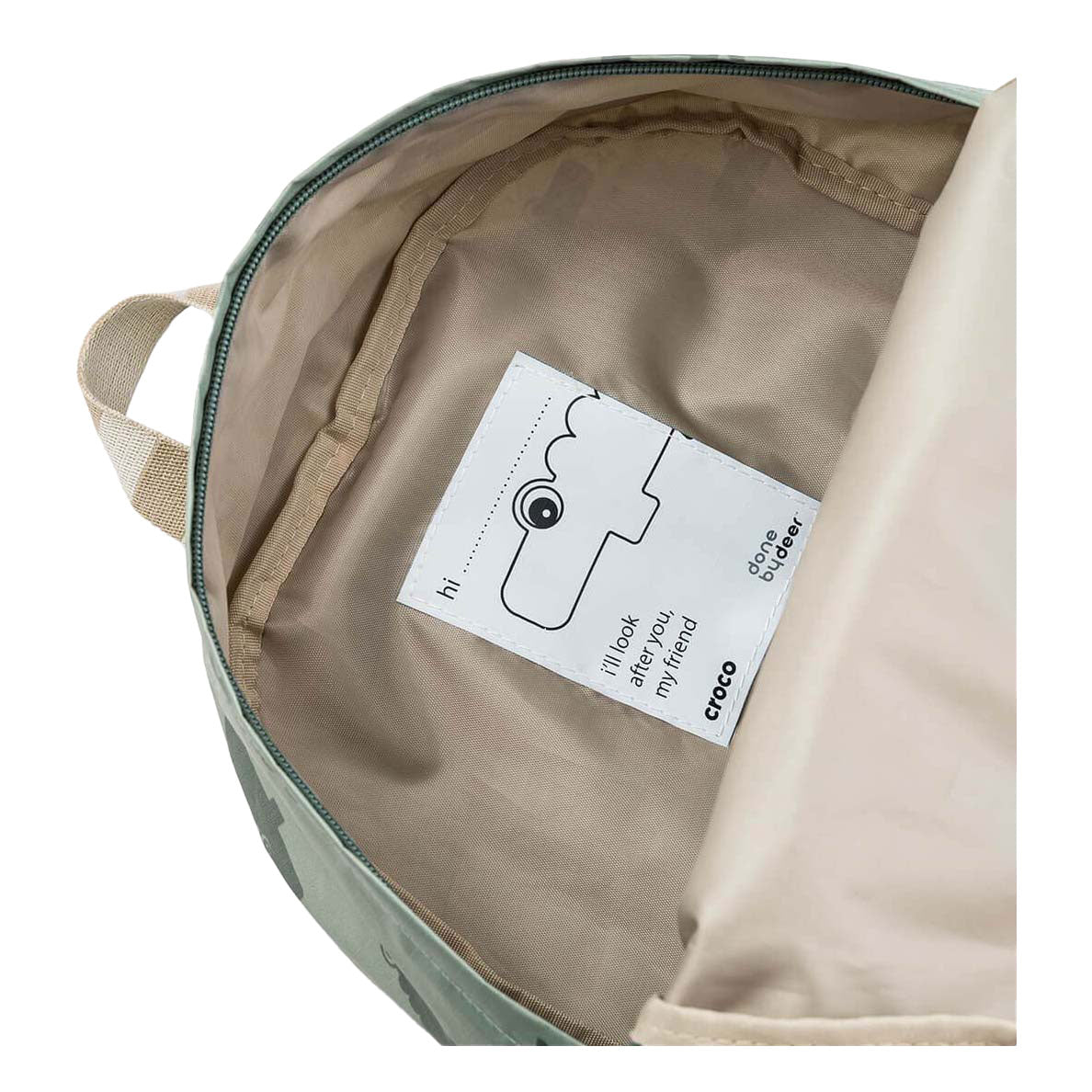 Fait par Deer Children's Backpack Croco Green 5 L