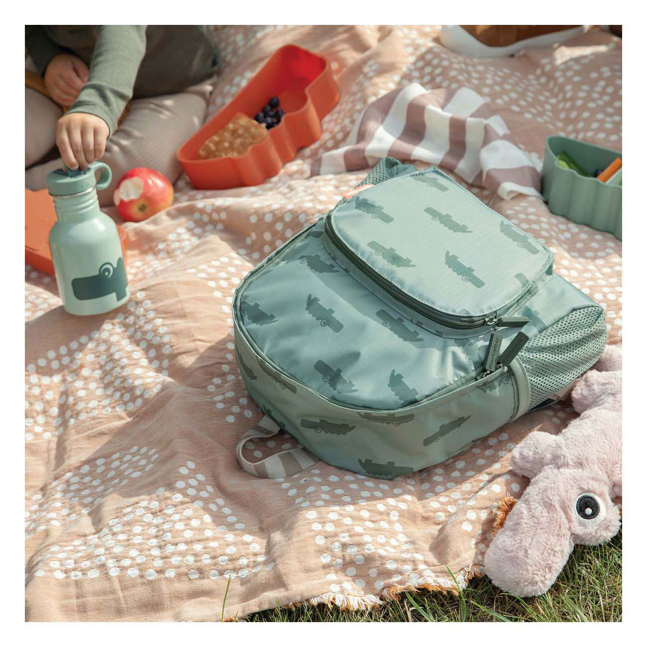 Fait par Deer Children's Backpack Croco Green 5 L