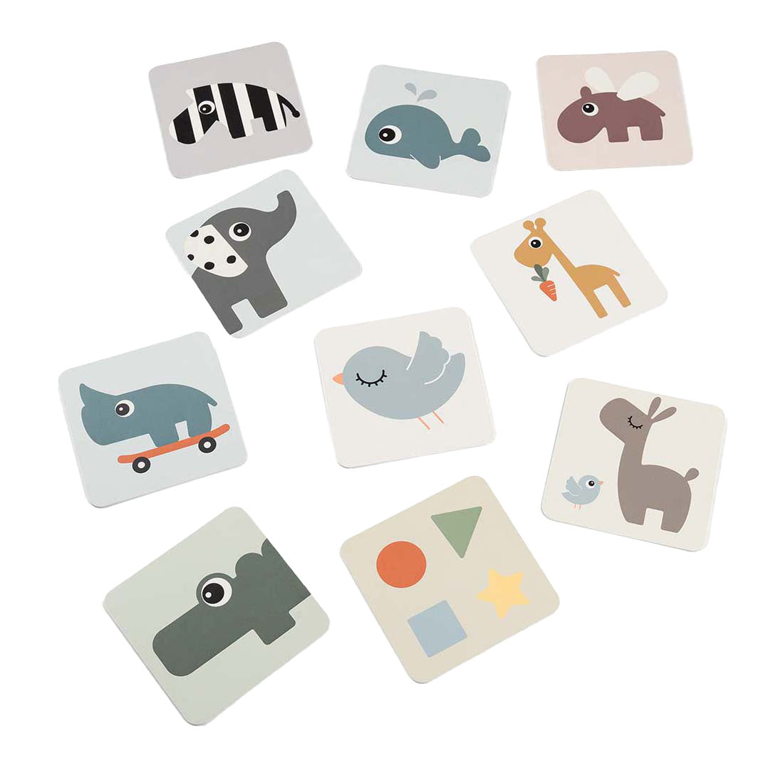 Fait par Deer Baby Contraste Card Card Deer Friends, 10st.