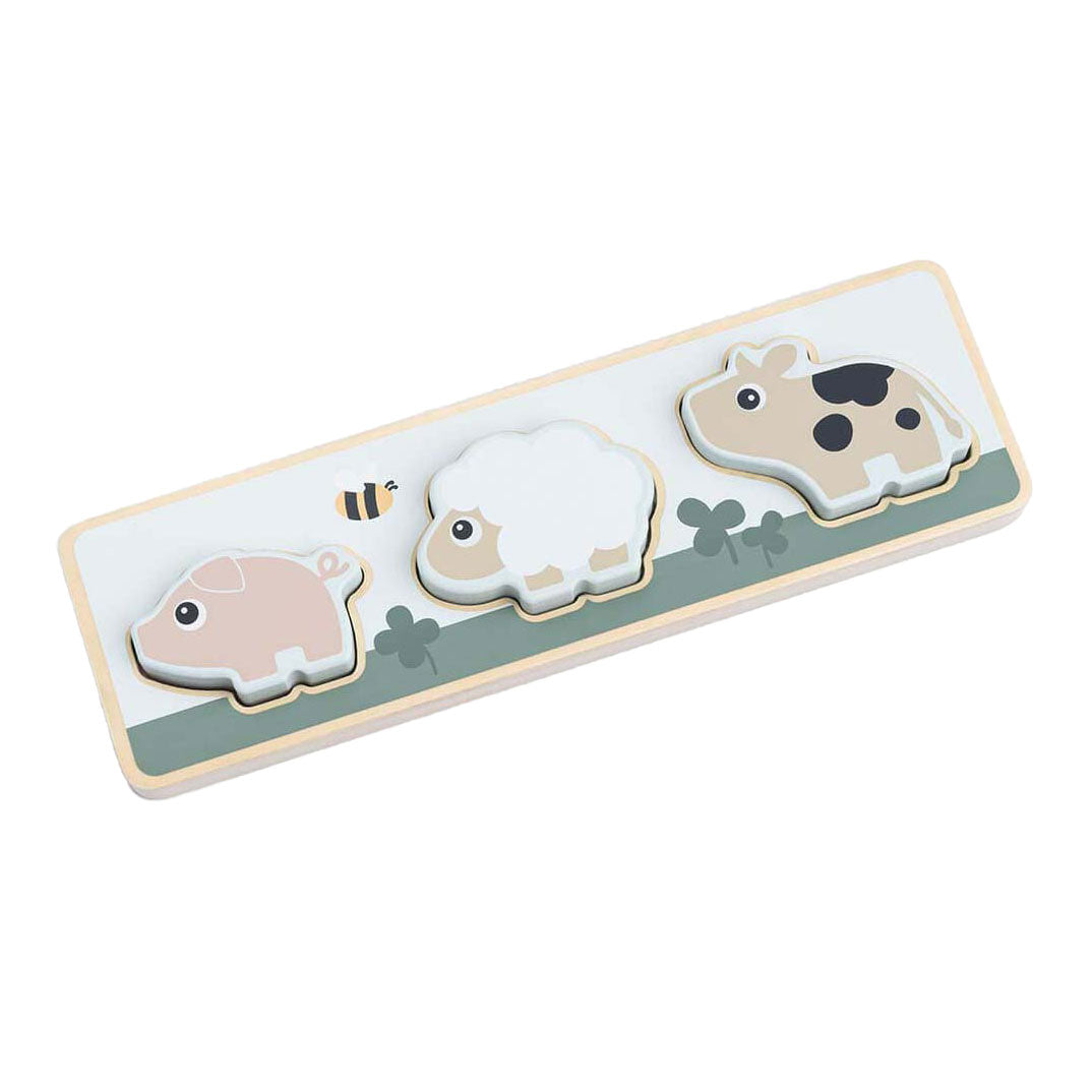 Fait par Deer Sensory Puzzle Small Farm, 3e.