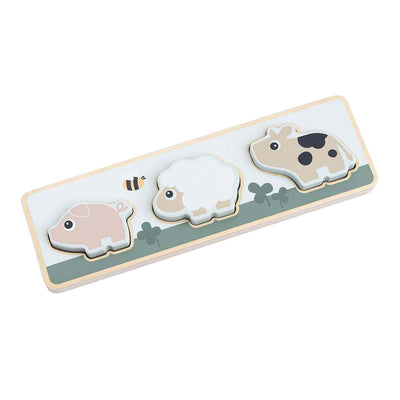 Fait par Deer Sensory Puzzle Small Farm, 3e.