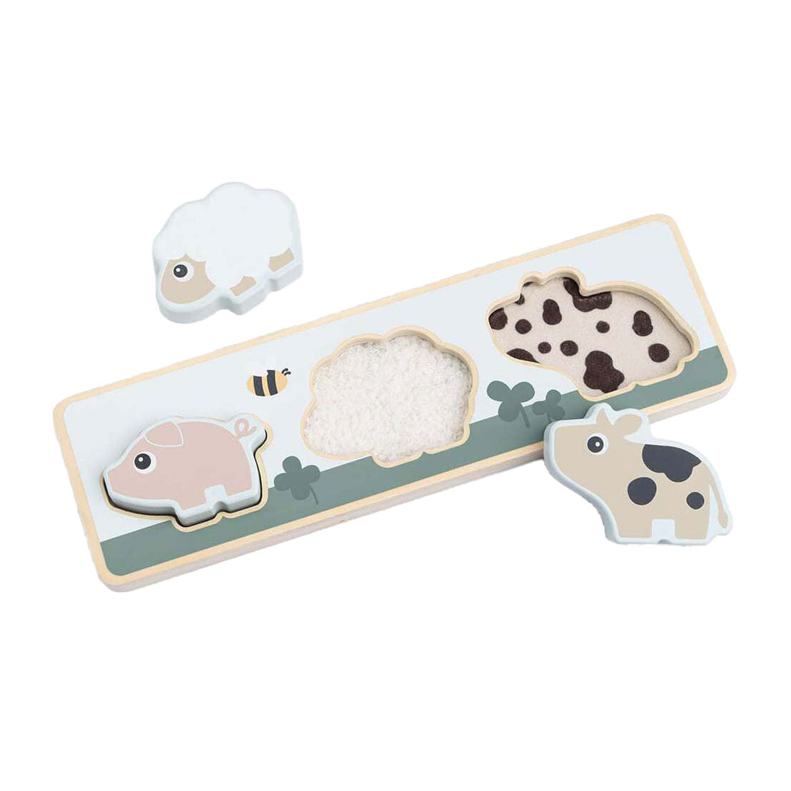 Fait par Deer Sensory Puzzle Small Farm, 3e.