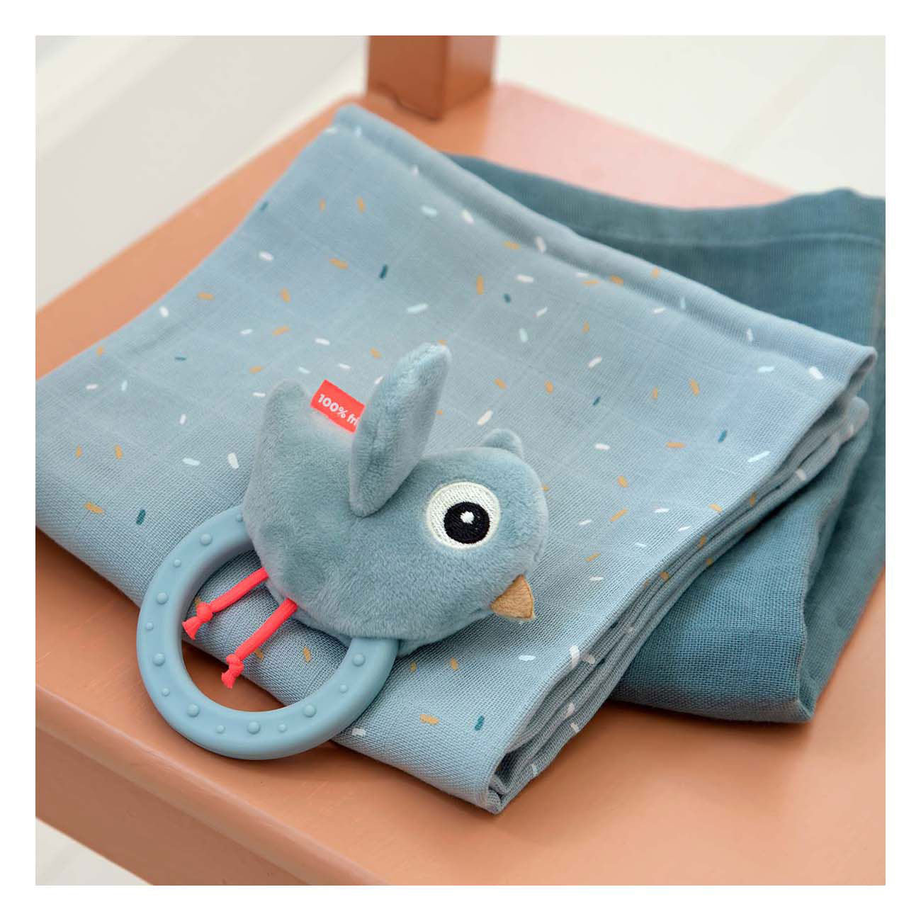 Fait par le cerf Rammelaar avec du cordon Birdee Blauw
