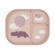 Fait par plaque de compartiment de cerf nuages ​​heureux rose