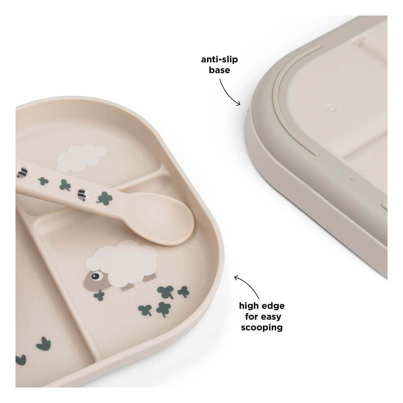 Fait par les compartiments de cerf Kleine Farm Beige