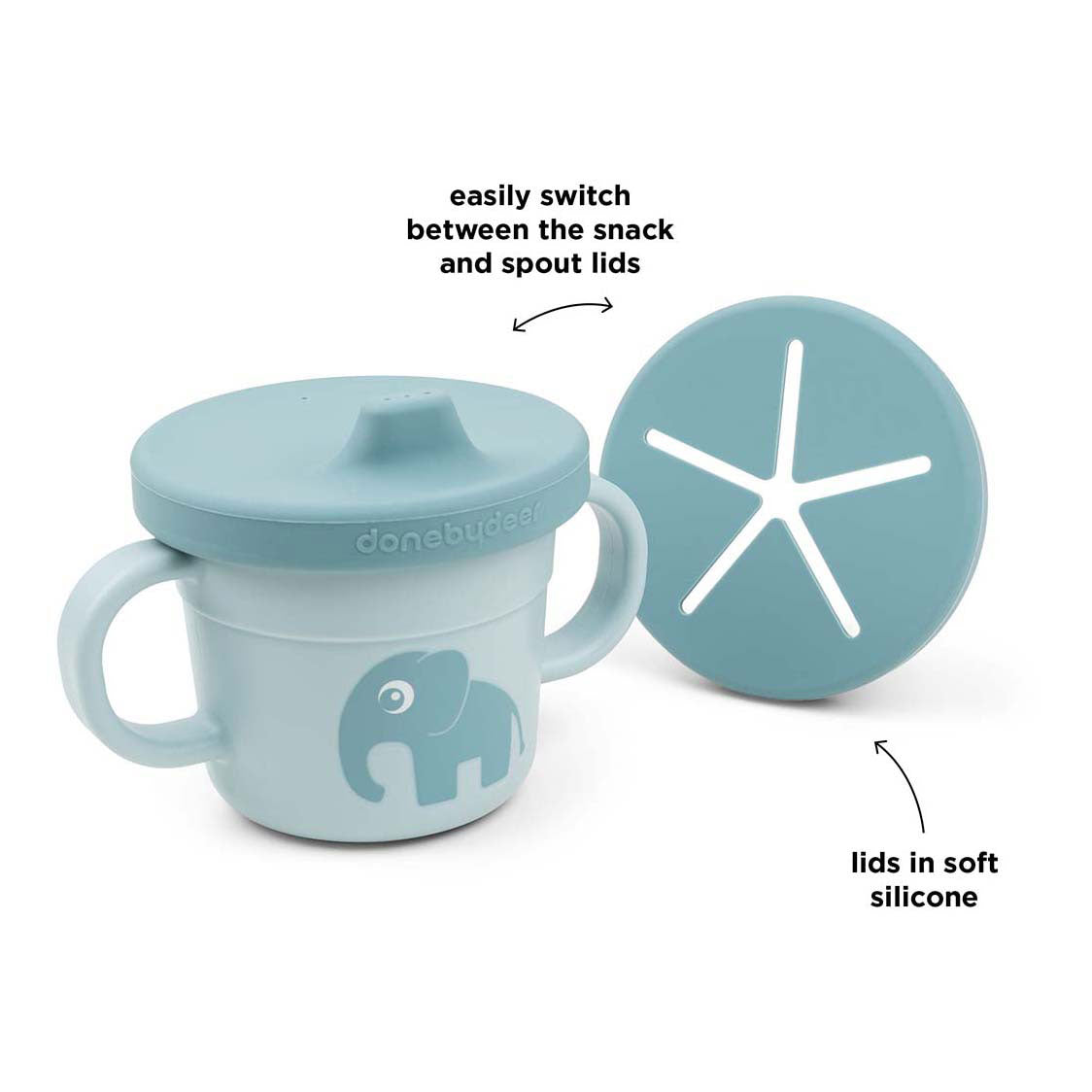 Fait par cerf spuit tasse elphee bleu, 215 ml