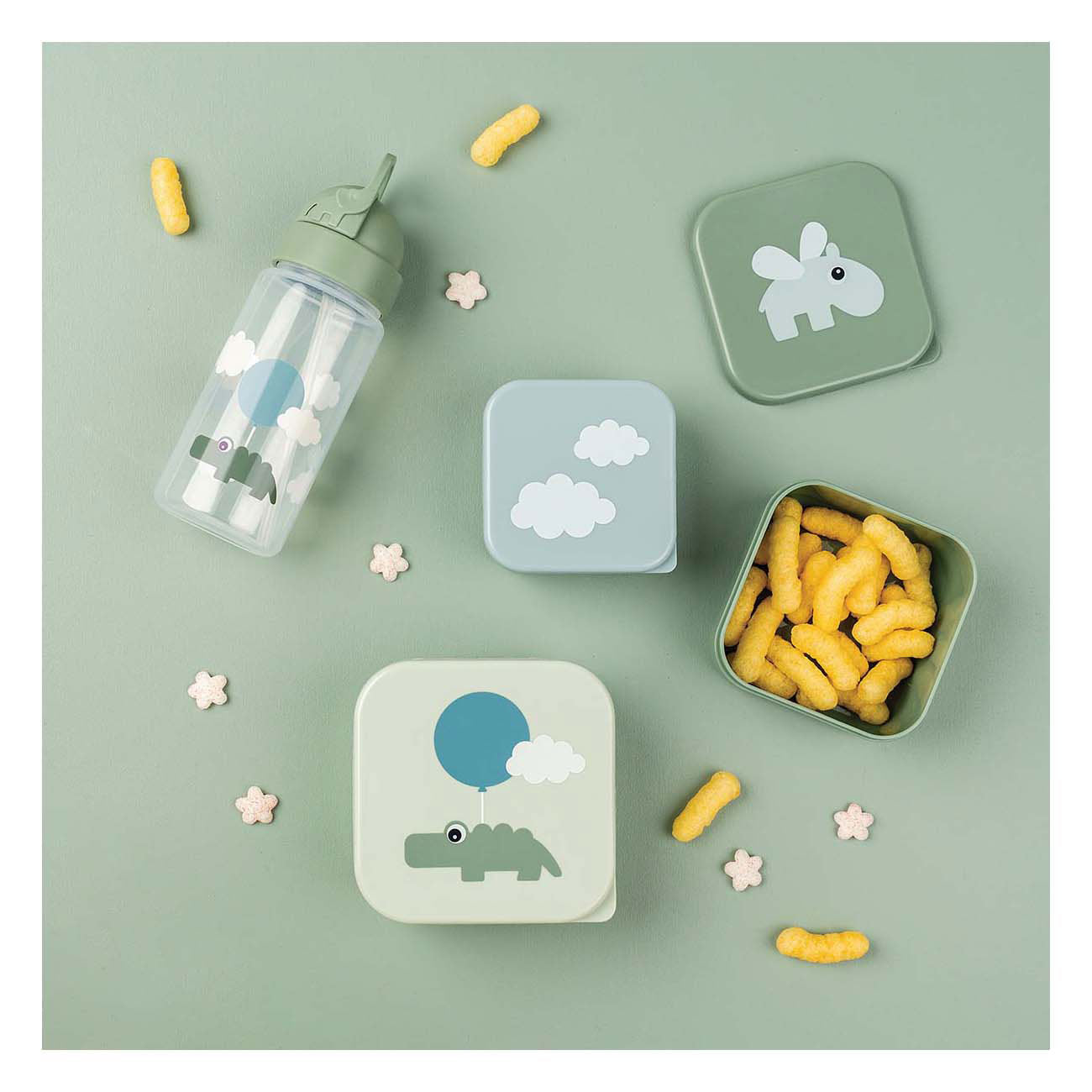 Terminé par Deer Snackbox Happy Clouds Green, 3e.