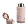 Fait par des cerfs isolés bouteille de boisson minuscule ferme - rose