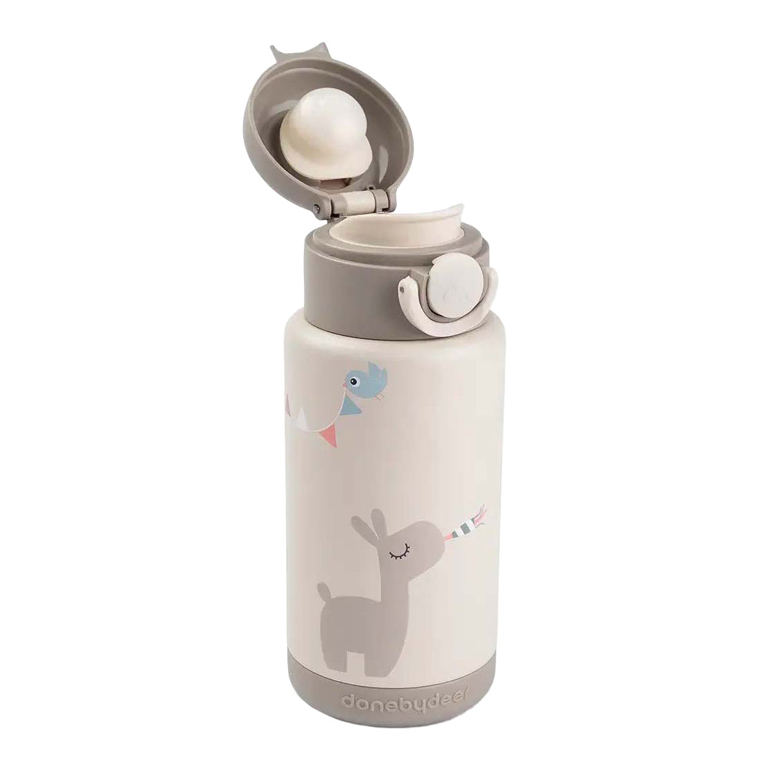 Fait par des cerfs isolés de la célébration de la bouteille de consommation - Beige