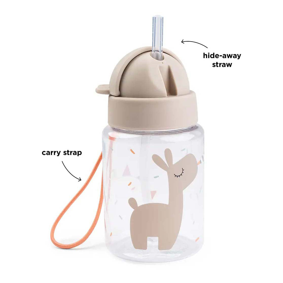 Fait par cerf de paille de cerf 280 ml - beige