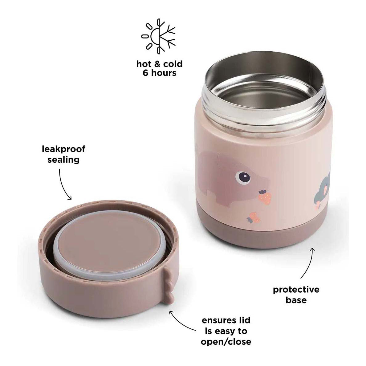 Fait par la banque alimentaire isolée de cerfs Tiny Farm - Pink