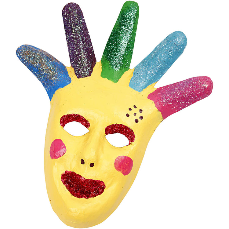 Masques d'entreprise Creativ, h: 12-21 cm, 6 pièces 1 boîte