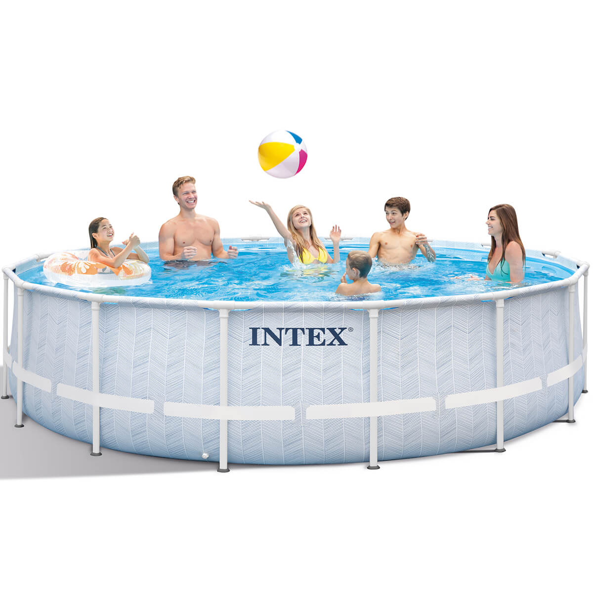 Piscine Intex Chevron Prism Crame 488 x 122 cm