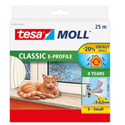 Tesa 1003331 - profil moll cl.e blanc 25m | 10 pièces