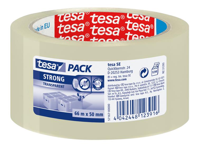 Ruban d'emballage Tesa 66mx50mm transp 6pcs