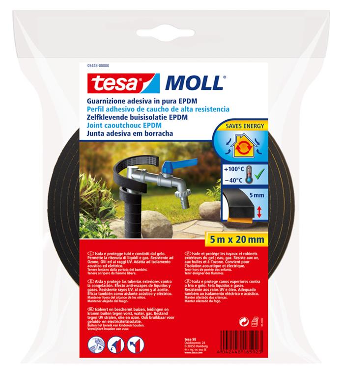 Isolation Tesa Buis EPDM 5m x 20 mm noir