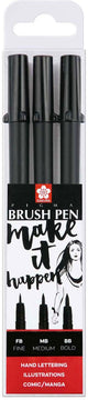 Ensemble de stylo à brosse Sakura Pigma,