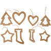 Creativ company Décorations de Noël, h: 9+12 cm, 24 pièces, 1 boîte