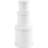 Creativ company coffret batterie, h: 4+5+7 cm, d 4+5+6,5 cm, blanc, 1 set