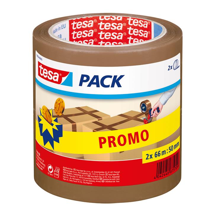 Tesa 1001677 - pack 2 rouleaux 66mx50mm | 6 pièces