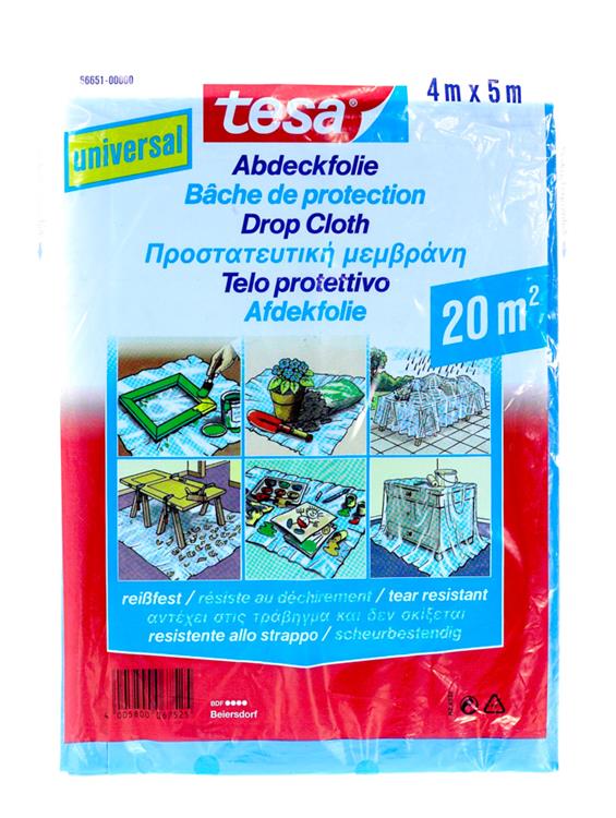 Tesa 1004690 - film de couverture univ. 4mx5m | 10 pièces