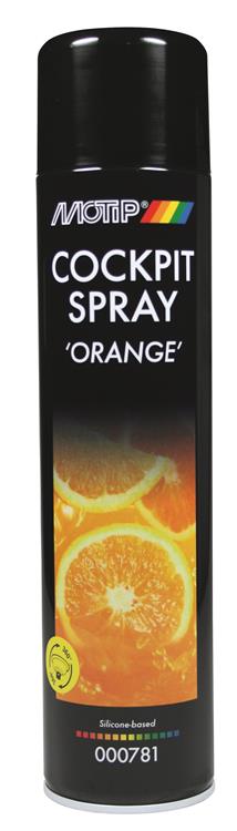 Motip 1051512 - spray cockpit orange bombe aérosol 600 ml | 1 pièce