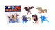 Johntoy john jouet dragons dans un sac lot de 5 pièces