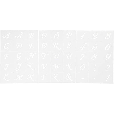 Modèle de lettres et de chiffres de la société Creativ