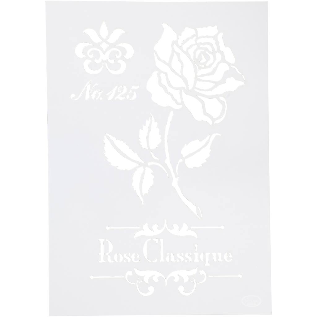 Template flexible de la décoration Viva, Roos, A4, Vel 210x297 mm, 1 pièce
