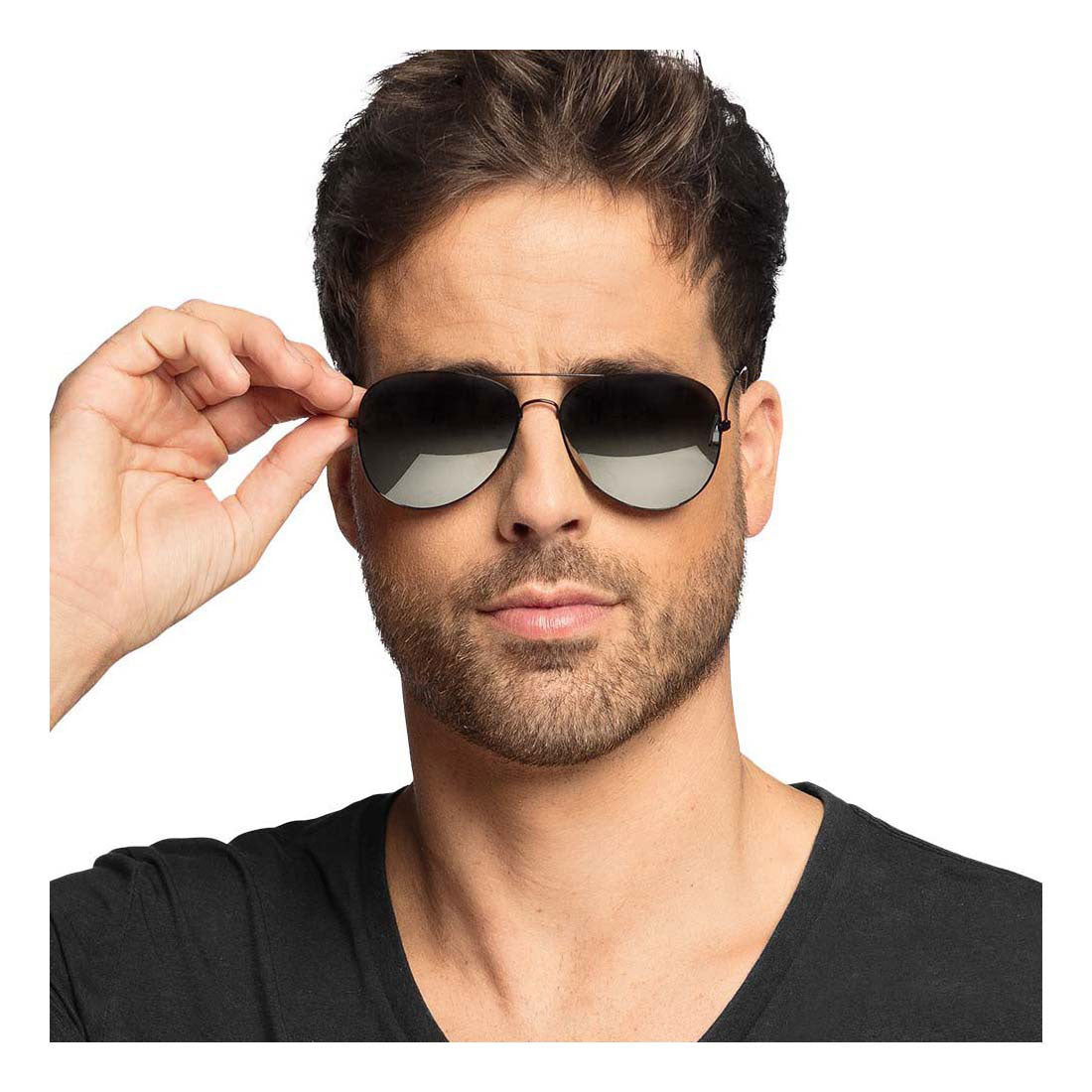 Police de lunettes de fête